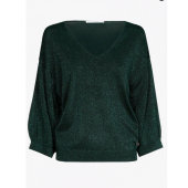 Xandres - GLENN_LUREX 28643-02-5415 - Pull met lurex groen